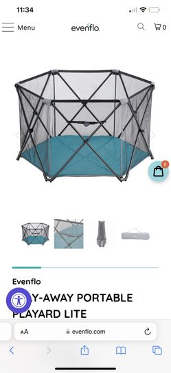 Evenflo Lite Portable Play Yard Blue