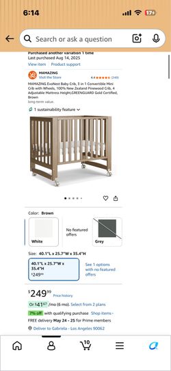 Mini crib