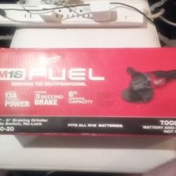 Milwaukee M18 Fuel 4 1/2"-6" Braking Cordless Grinder Paddle Switch, No-lock 2980-20