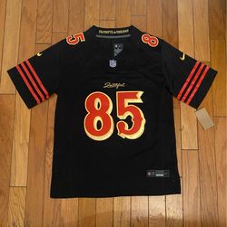 Black red 49ers rivalry Kittle jersey