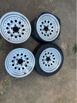 15x7 centerline Aluminum rims 5x4.5 bolt pattern Ford Mopar Toyota Nissan Dodge Plymouth