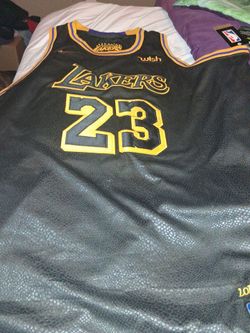 Black LeBron James Lakers NBA finals Jersey