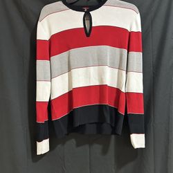 Anne Klein , Pullover Stripped Sweater  - C002