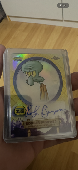 Sponge bob topps chrome