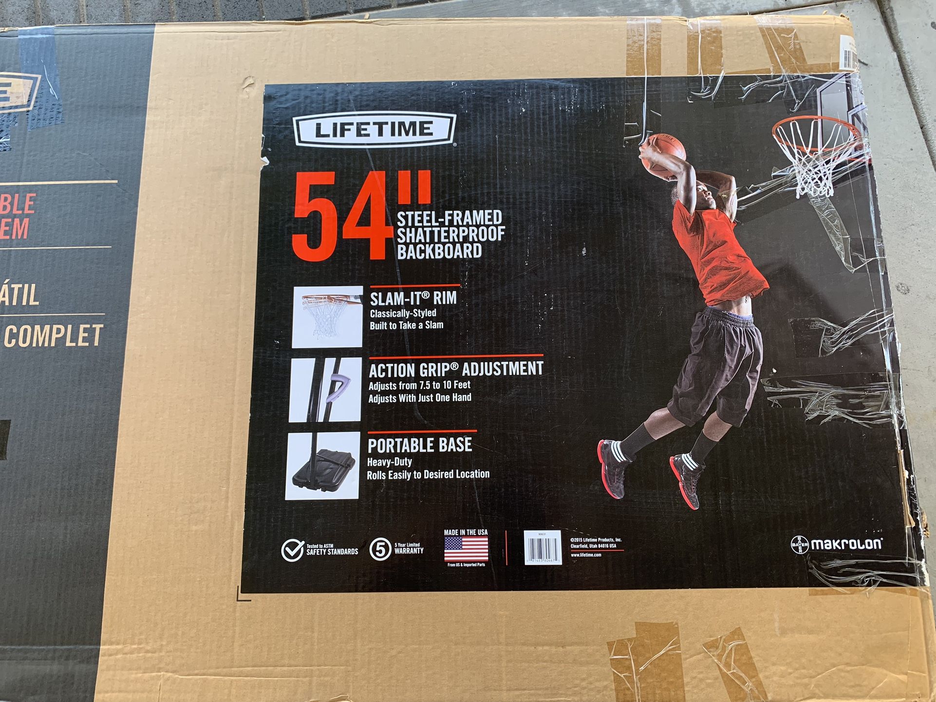 Lifetime 54inch Basketball Hoop Court OPEN BOX ITEM NEVER USED