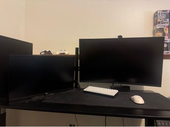 Dual monitor + Monitor Arms