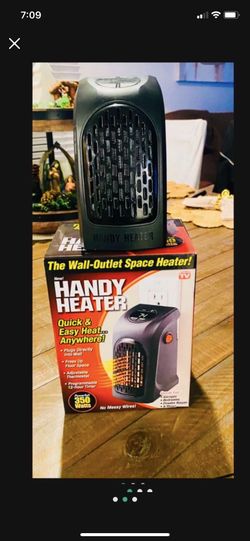 Cleaning My Garage Quick & Easy Heat Anywhere !! 350-Watt Wall Outlet Handy Heater