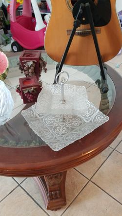 Two story serving dish
