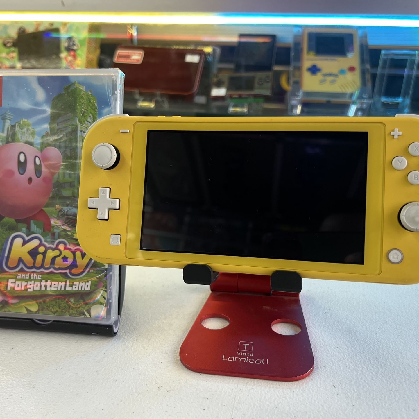 Nintendo Switch Lite w/Brand New Kirby Game & Warranty