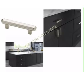 Brainerd Serafina Polished Nickel Octangular Cabinet Pull P27759V-PN-C