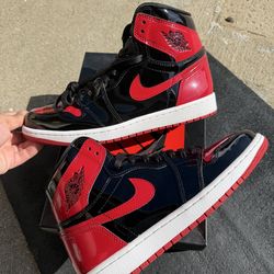 Jordan 1 Retro High OG Patent Bred Men’s 8.5