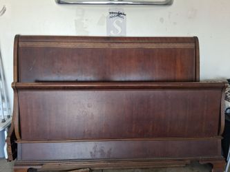 Wooden bed frame