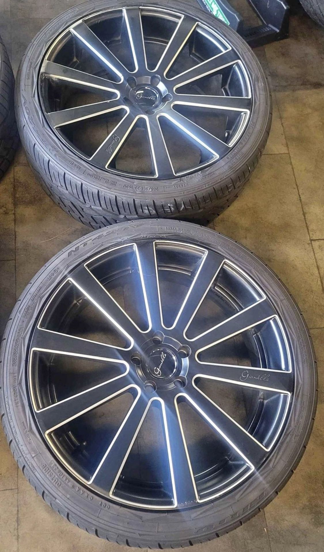 22" Gianelle staggered 5x120 wheels and tires for Sale in Edgewood, MD