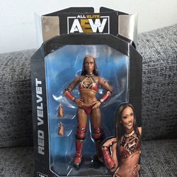AEW Red Velvet Unmatched - 6 inch Articulated Action Figure with Alternate Hand Accessories