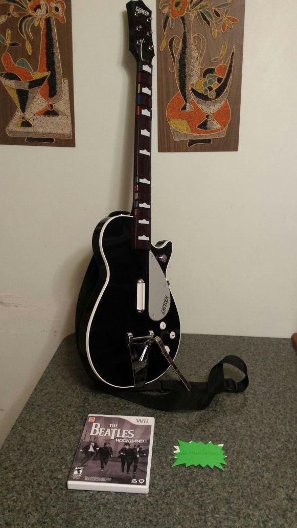 beatles rock band gretsch guitar ps3