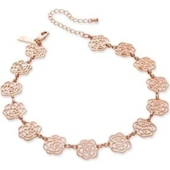 INC International concepts rose gold choker necklace