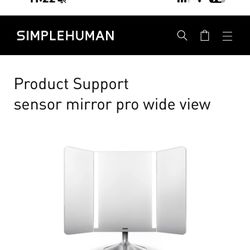 Simplehuman Sensor Mirror Pro Wide View