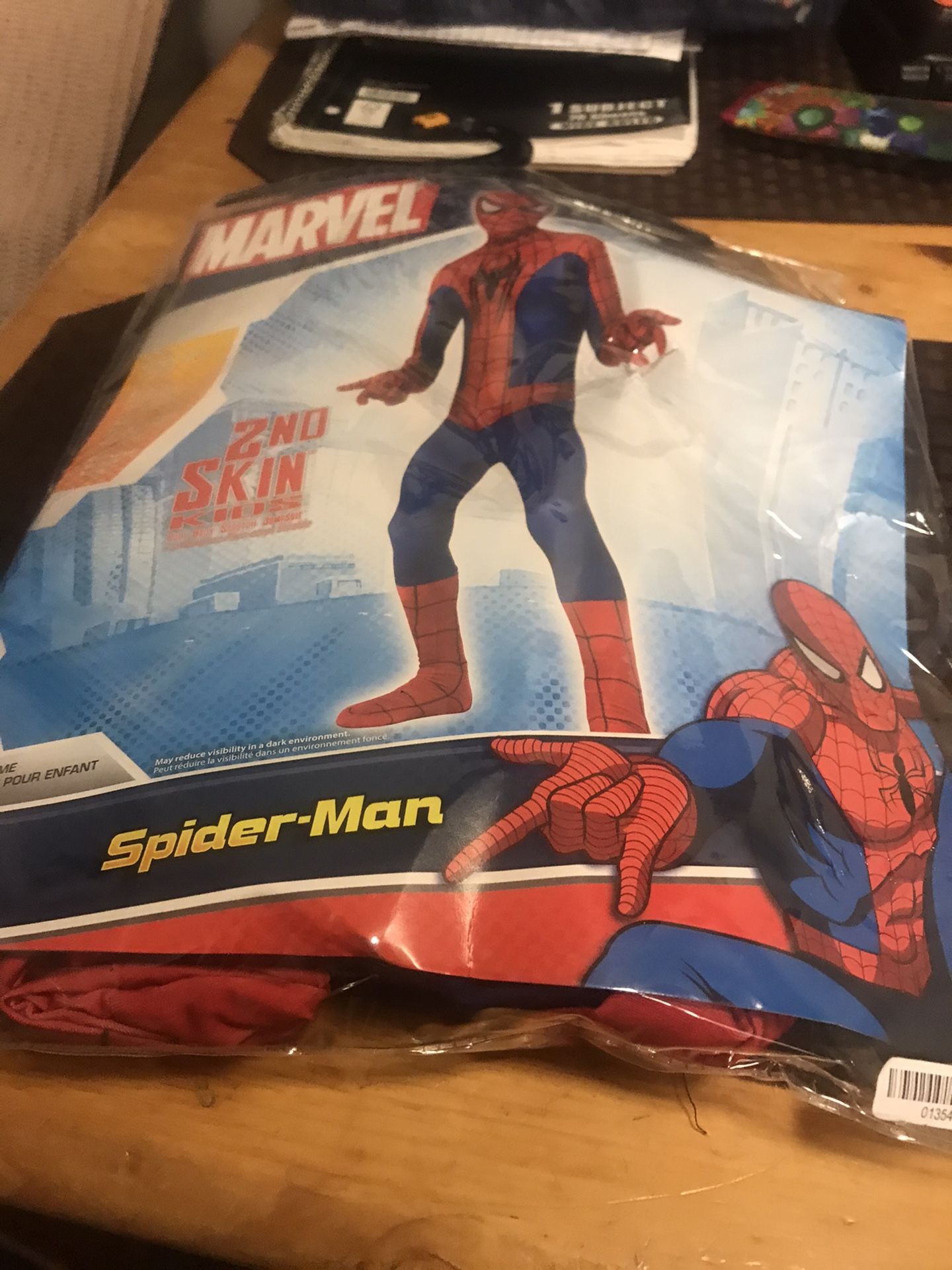 kids spiderman costume size small