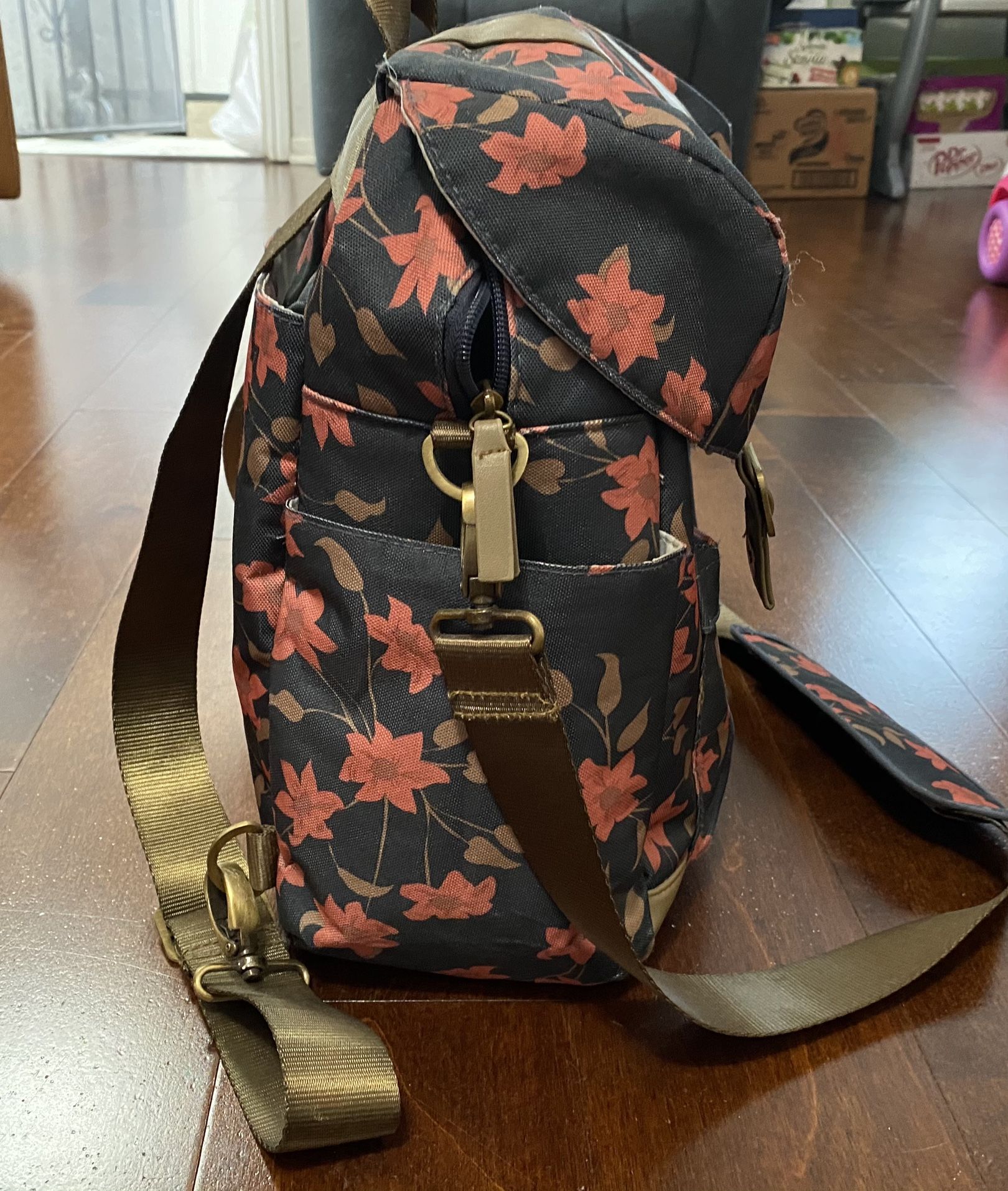 JJ Cole Disper Bag-Floral