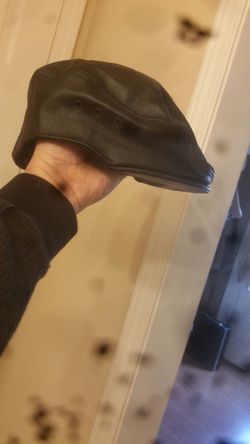Lg leather hat