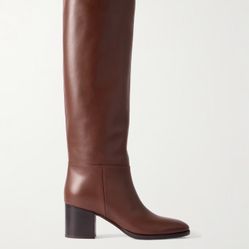 Genuine Designer Italian Leather Knee High Boots Bought In Italy 1980’s
