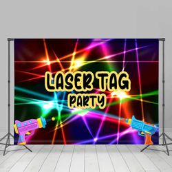 Laser tag Backdrop (great Quality)