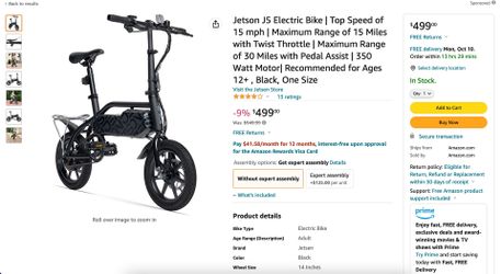 Jetson J5 Electric Bike Brand New In Box Never Opened
