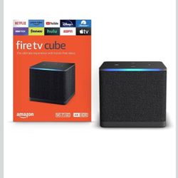 Amazon Fire TV Cube, with AI-powered Fire TV Search, Hands-free streaming device with Alexa, Wi-Fi 6E, 4K Ultra