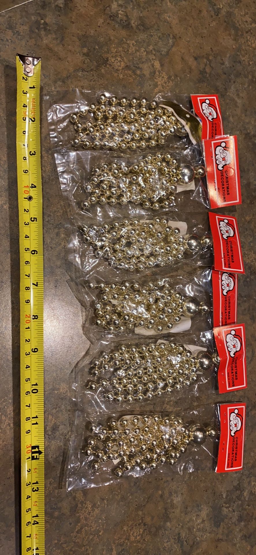 Gold Chandiler Christmas Ornaments