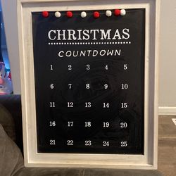 Christmas Countdown Chalkboard