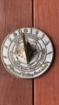 Diamond Wedding Anniversary Sundial
