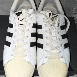 Adidas White Superstar Sneakers 