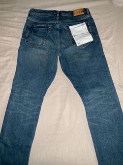 Purple jeans slim straight