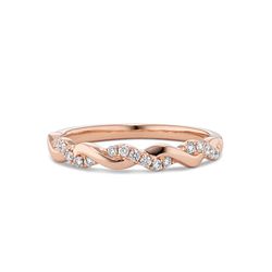 Willow Diamond Infinity Wedding Band