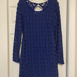 Free People Royal Blue Lace Dress - Size Small