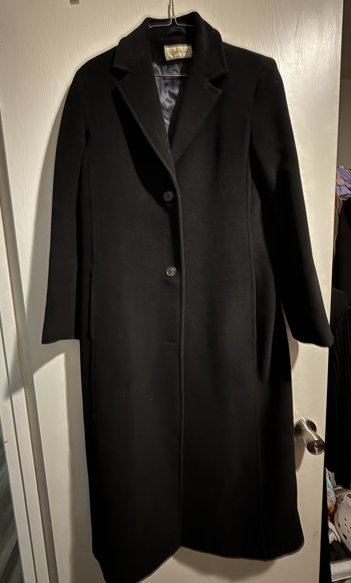 Long Calvin Klein  Coat Womens Size S/M