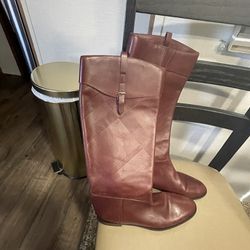 Women's Knee-High Burberry Boots Size 9