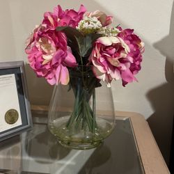 Beautiful Artificial Flowers And Vase