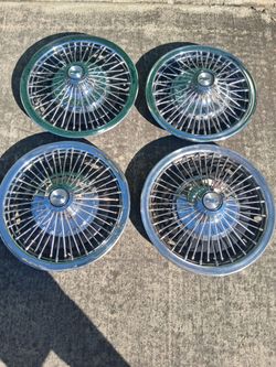 14” WIRE WHEEL HUB CAPS