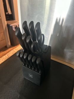 Knife Set with Block-HUNTER.DUAL 15-Piece