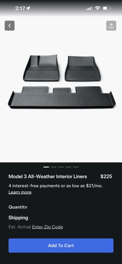 Tesla 3 floor mats