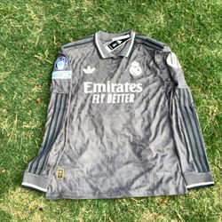 Real Madrid Jersey 24/25 Third Raul Asencio Long Sleeve 