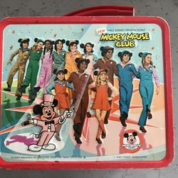 1970’s Mickey Mouse Club Lunch Box With Thermos 