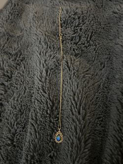 Beautiful Australian lighting opal 14k necklace