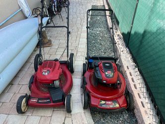 Two Toro Recycler Gas self propel Lawn Mowers