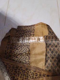 Animal Print Shower Curtain .