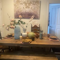Restoration Hardware Table & Cocktail Table