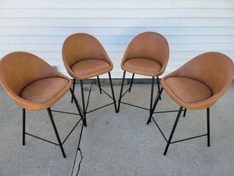 Set of 4 Modern Bar Stools
