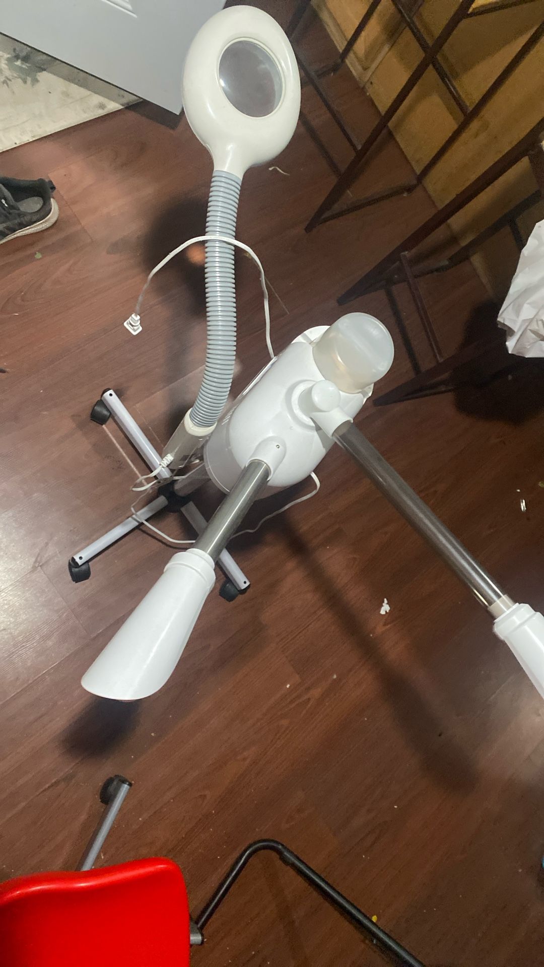 Artists Hand Professional 3 in 1 Facial Steamer Upgrade Esthetician Steamer with hot & Cold Nozzle 5X LED Magnifying Lamp Beauty Salon Spa