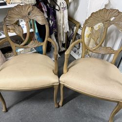 Vintage Art Noveau Italian 1950 Chair Two Of Them 